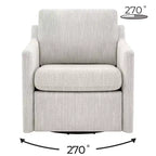 Spruce & Spring Elektrischer Akzentsessel mit Power-Schwenkfunktion, wandnah, mit Fußstütze