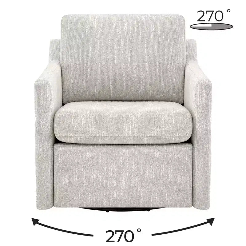 Spruce & Spring Elektrischer Akzentsessel mit Power-Schwenkfunktion, wandnah, mit Fußstütze