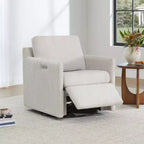 Spruce & Spring Elektrischer Akzentsessel mit Power-Schwenkfunktion, wandnah, mit Fußstütze