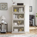 Okak Modern Free-Standing Showcase Display Bookshelf Multifunctional Bookcase,Storage Organizer Display Stand for Living Room,Office