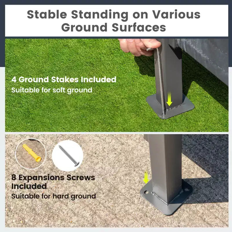 Costway 3-teiliges Terrassen-Barset mit 2 Barhockern, Bartisch aus gehärtetem Glas und Ablagefach