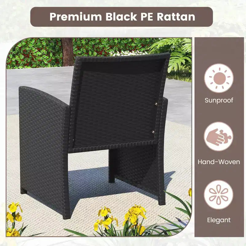 Costway 8-teiliges Terrassen-Sitzgruppen-Set mit Sitzkissen & Tischplatte aus gehärtetem Glas, Outdoor Rot/Schwarz/Off-White/Grau/Türkis/Navy