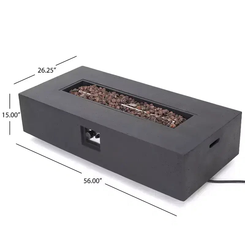 Christopher Knight Home Cape Coral Outdoor 7-Sitzer-Chat-Set aus Aluminium mit Feuertisch