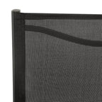 vidaXL Garten Essgruppe Outdoor Tisch- und Stuhl-Konversationsset, Stahl, Schwarz, 5-teilig