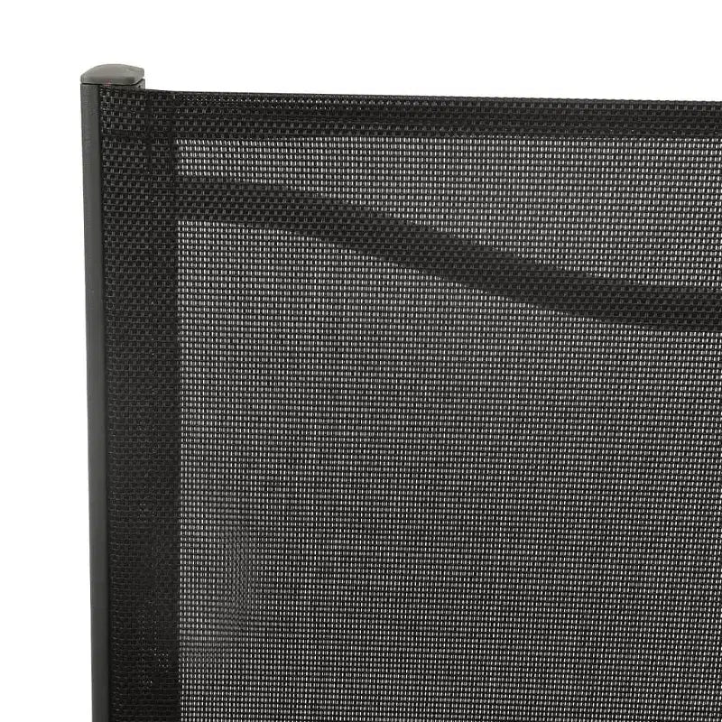 vidaXL Garten Essgruppe Outdoor Tisch- und Stuhl-Konversationsset, Stahl, Schwarz, 5-teilig