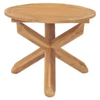 vidaXL Garten-Essgruppe Teakholz Natur Massives Teakholz Standard Stapelbar