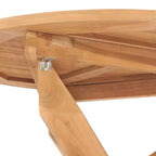 vidaXL Garten-Essgruppe Teakholz Natur Massives Teakholz Standard Stapelbar