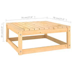 vidaXL Gartenmöbel-Set 12-teilig Lounge-Set Kiefer Massivholz – Natur Mit Kissen