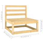 vidaXL Gartenmöbel-Set 12-teilig Lounge-Set Kiefer Massivholz – Natur Mit Kissen