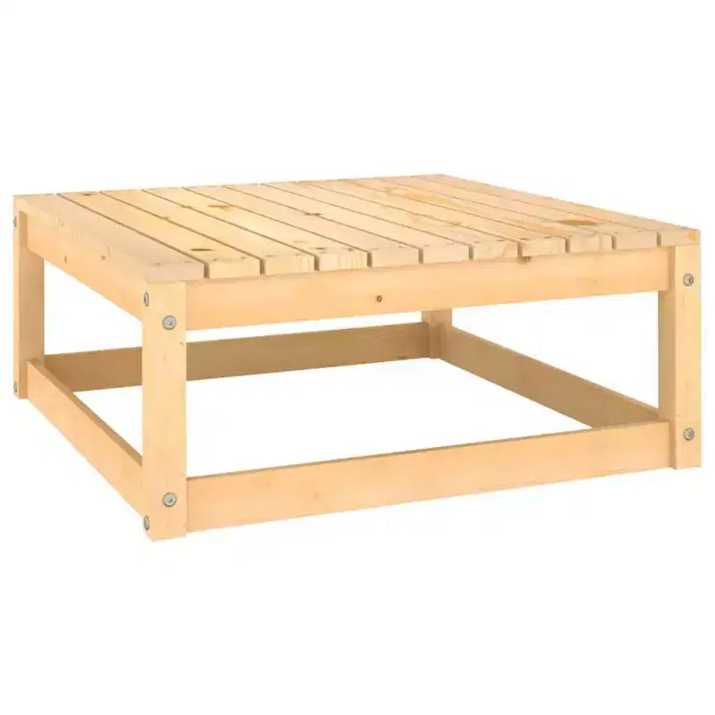 vidaXL Gartenmöbel-Set 11-teilig Outdoor Lounge-Set Kiefer Massivholz – Natur Mit Kissen