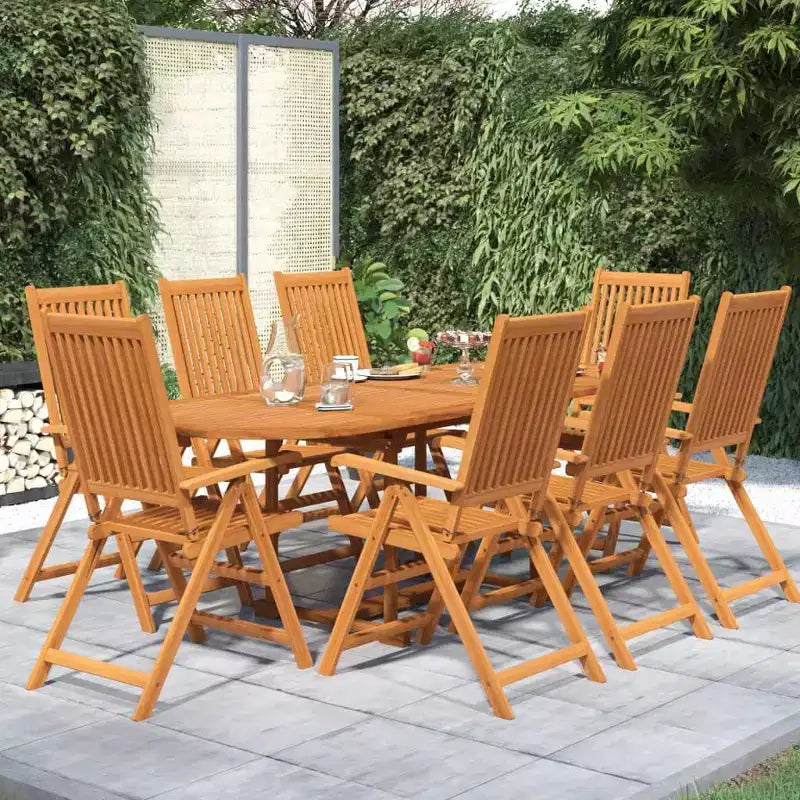vidaXL Garten-Essgruppe Outdoor-Essgruppe Stühle mit Kissen für den Garten