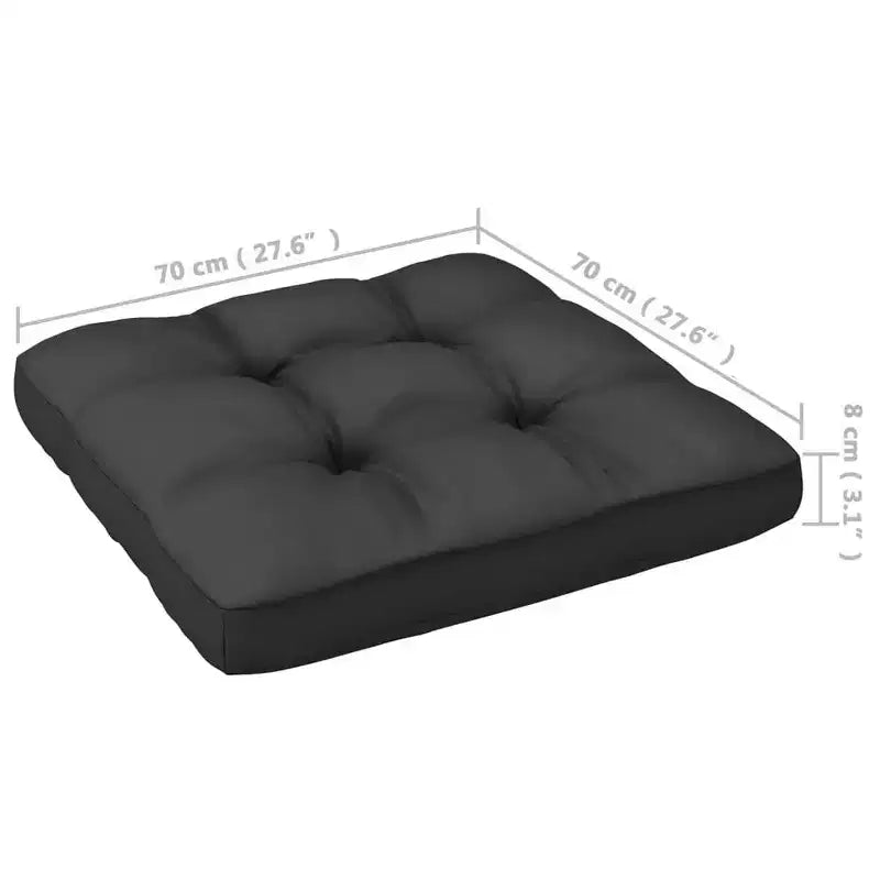 vidaXL Garten-Lounge-Set aus massivem Kiefernholz, weiß, rustikaler Charme, Gartenmöbel mit Kissen – 12-teiliges Set – stabil, langlebig – Retro-Stil
