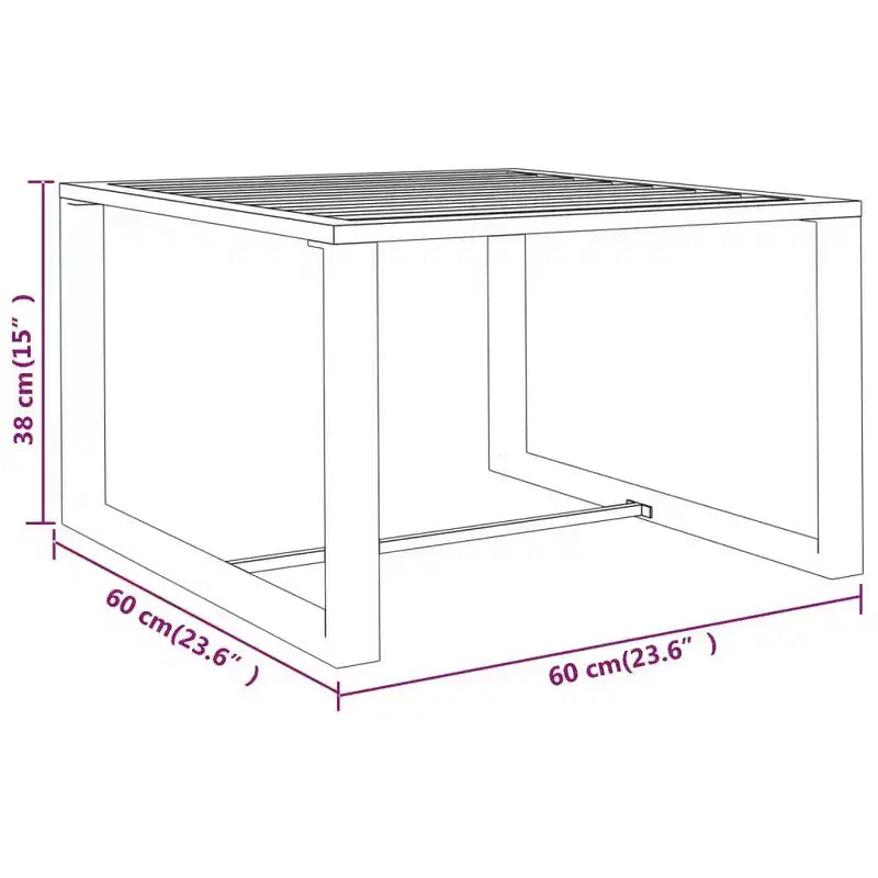 vidaXL Gartenlounge-Set Loungemöbel Outdoor Sofa Tisch Aluminium Anthrazit