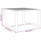 vidaXL Gartenlounge-Set Loungemöbel Outdoor Sofa Tisch Aluminium Anthrazit