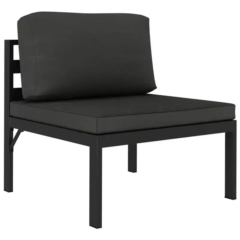 vidaXL Gartenlounge-Set Loungemöbel Outdoor Sofa Tisch Aluminium Anthrazit