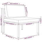 vidaXL Gartenlounge-Set Anthrazit Aluminium Modulares Gartenlounge-Set