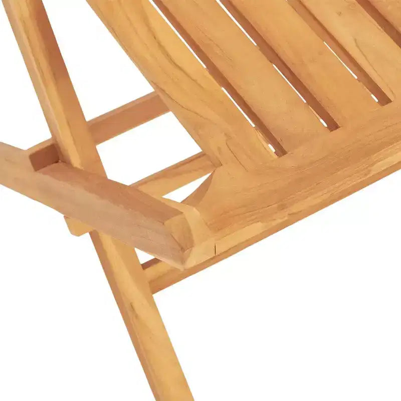 vidaXL Gartensitzgruppe Naturholzfarben Massives Teakholz Mittel