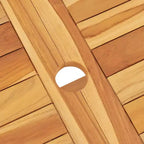 vidaXL Terrassen-Essgruppe Outdoor-Tisch- und Stuhl-Möbel Massivholz Teak