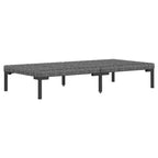 vidaXL Garten-Lounge-Set, modulares Sofa-Set für den Außenbereich mit Tisch, Polyrattan, Dunkelgrau