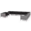 vidaXL Garden Lounge Set Dark Grey