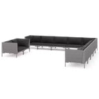 vidaXL Garden Lounge Set Dark Grey