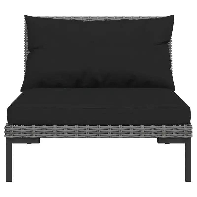 vidaXL Garten Lounge Set Dunkelgrau