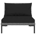 vidaXL Garten Lounge Set Dunkelgrau