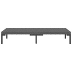 vidaXL Garten Lounge-Set Outdoor Ecksofa Polyrattan Dunkelgrau