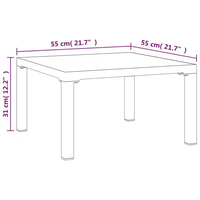vidaXL Gartenmöbel-Set Outdoor Loveseat Sofa Schwarz und Grau Polyrattan
