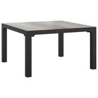 vidaXL Gartenmöbel-Set Outdoor Loveseat Sofa Schwarz und Grau Polyrattan