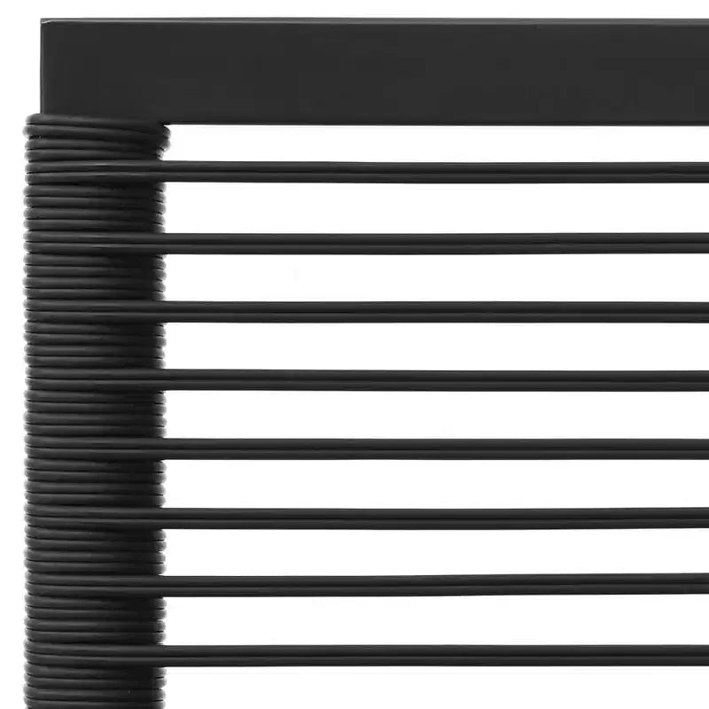 vidaXL Gartenmöbel-Set Outdoor-Ecksofa Schwarz und Grau Polyrattan