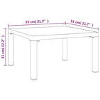 vidaXL 8-teilige Garten-Loungesitzgruppe Schwarz und Grau Polyrattan