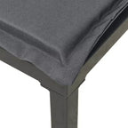 vidaXL 8-teilige Garten-Loungesitzgruppe Schwarz und Grau Polyrattan