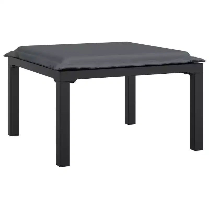 vidaXL 8-teilige Garten-Loungesitzgruppe Schwarz und Grau Polyrattan
