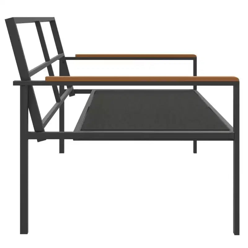 vidaXL 4-teiliges Garten-Lounge-Set mit Kissen Anthrazit Stahl