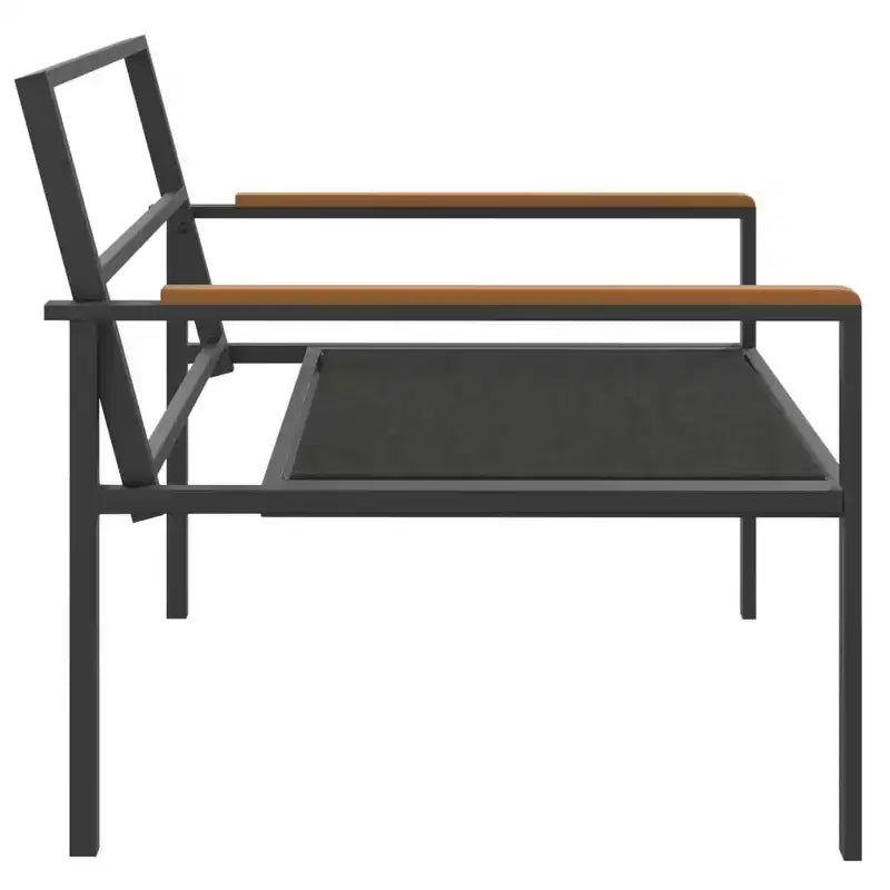 vidaXL 4-teiliges Garten-Lounge-Set mit Kissen Anthrazit Stahl