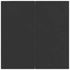 vidaXL Garten Essgruppe Schwarz Polyrattan, Stahl, Gehärtetes Glas - 80 cm Tischlänge 4 Teile
