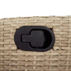 vidaXL Gartensitzgruppe mit Kissen Outdoor Gartenmöbel Grau Polyrattan
