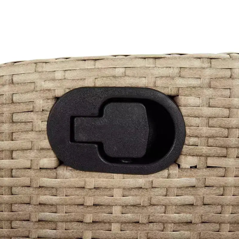 vidaXL Terrassen-Essgruppe mit Kissen Outdoor Gartenmöbel Polyrattan