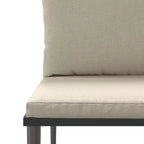vidaXL 7-teiliges Garten-Lounge-Set mit Kissen Grau Polyrattan