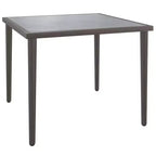 vidaXL 7-teiliges Garten-Lounge-Set mit Kissen Grau Polyrattan