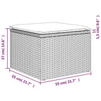 vidaXL Garten-Sofa-Set Grau, Dunkelgrau