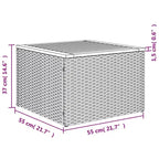 vidaXL Garten-Sofa-Set Grau, Dunkelgrau