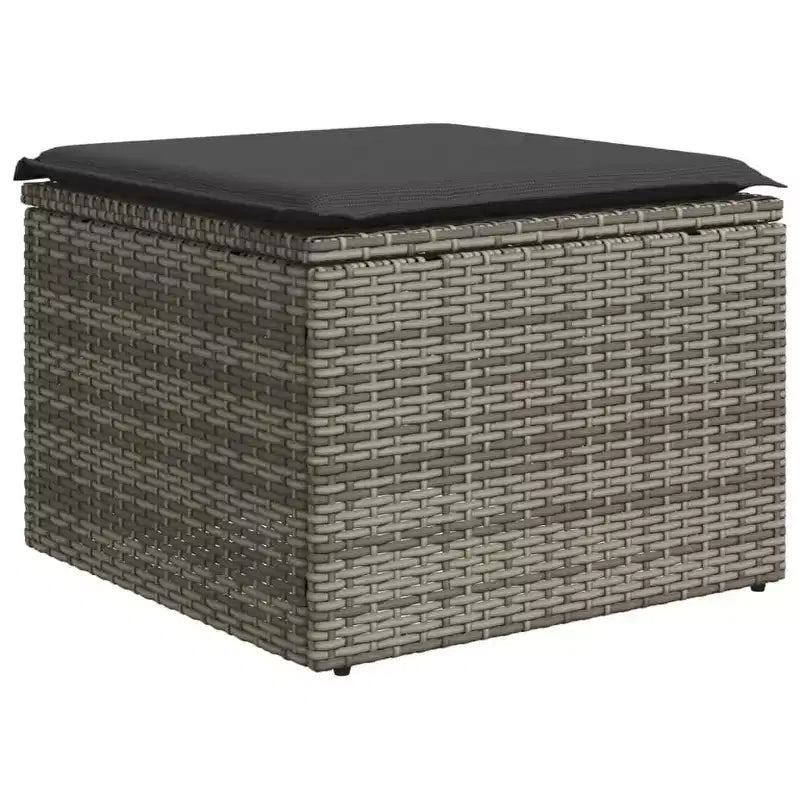 vidaXL Garten-Sofa-Set Grau, Dunkelgrau