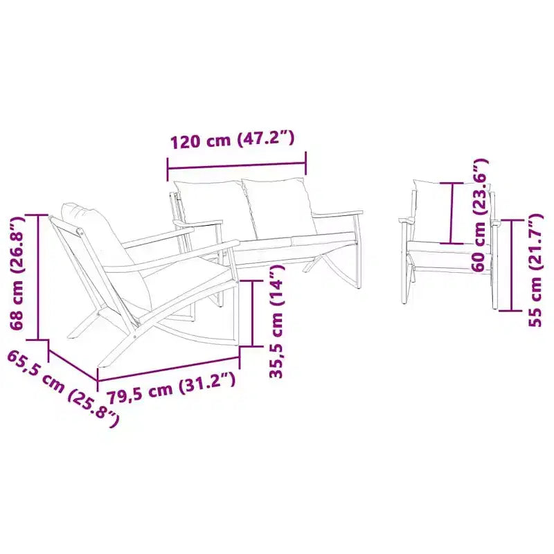 vidaXL Gartenstühle mit Kissen Sitzgelegenheiten Outdoor Gartenmöbel Schwarz Stahl