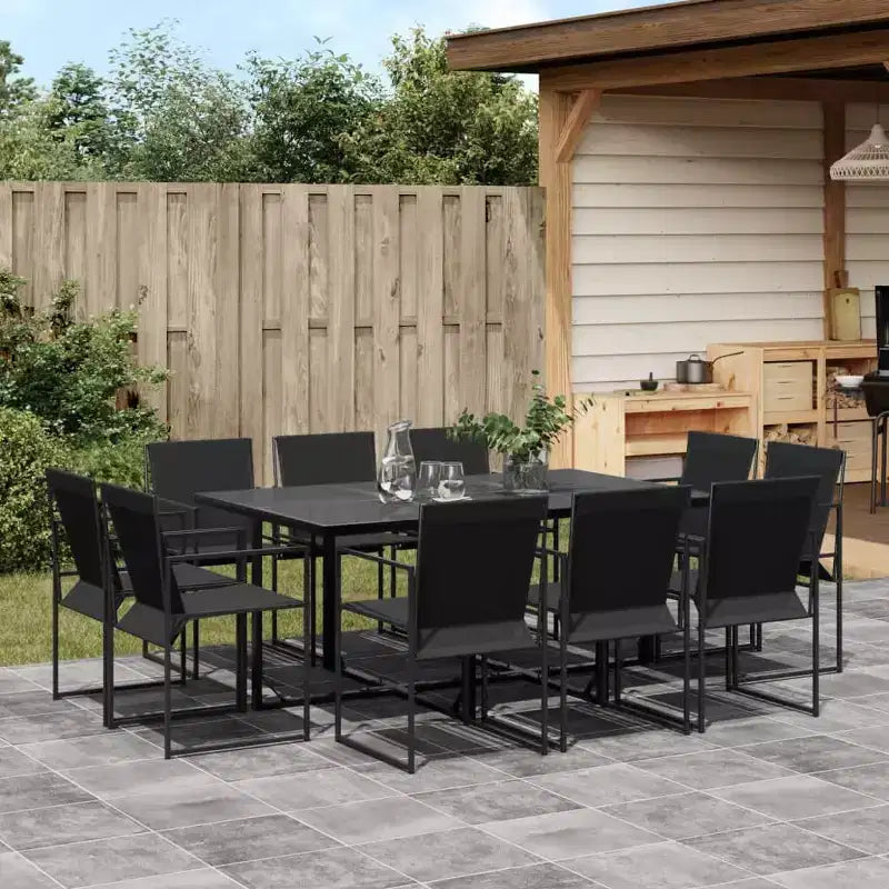 vidaXL Gartenessgruppe Gartentisch und Stühle Gartenmöbel Textilene