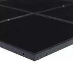 vidaXL Garten-Essgruppe Tisch und Stühle Gartenmöbel Outdoor Schwarz Textilene