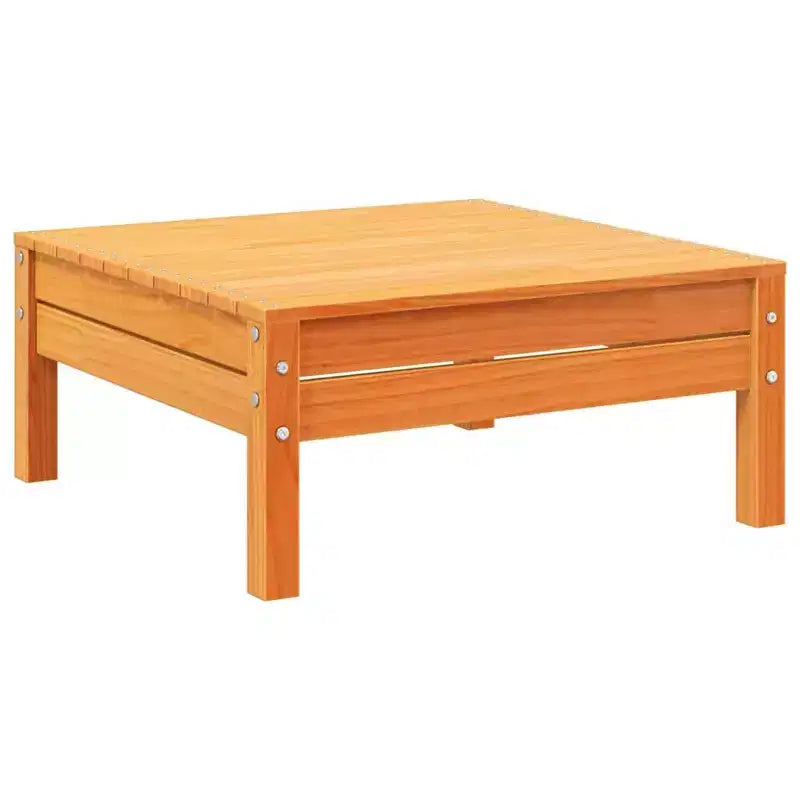 vidaXL Garten-Sofa-Set Wachsbraun Kiefer Massivholz, Oxford-Gewebe, PP-Baumwolle