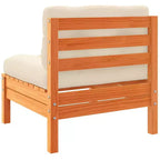 vidaXL Gartensofa-Set Wachsbraun Massives Kiefernholz Groß Modular