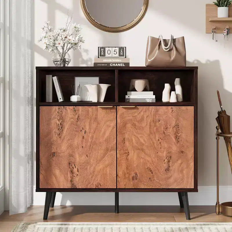 31.5 Buffetschrank – Sideboard mit Schubladen, Ablagen & Türen, Kaffeestation & Roboterstaubsaugerfreundlich